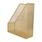 Martha Stewart Ryder Gold Mesh Metal Single Slot Magazine File Holder, Desktop Organizer, 9.75 x 3.75 x 11.5 HH-OHD06-GLD-MS - alternate 9